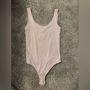 Express blush pink body contour bodysuit